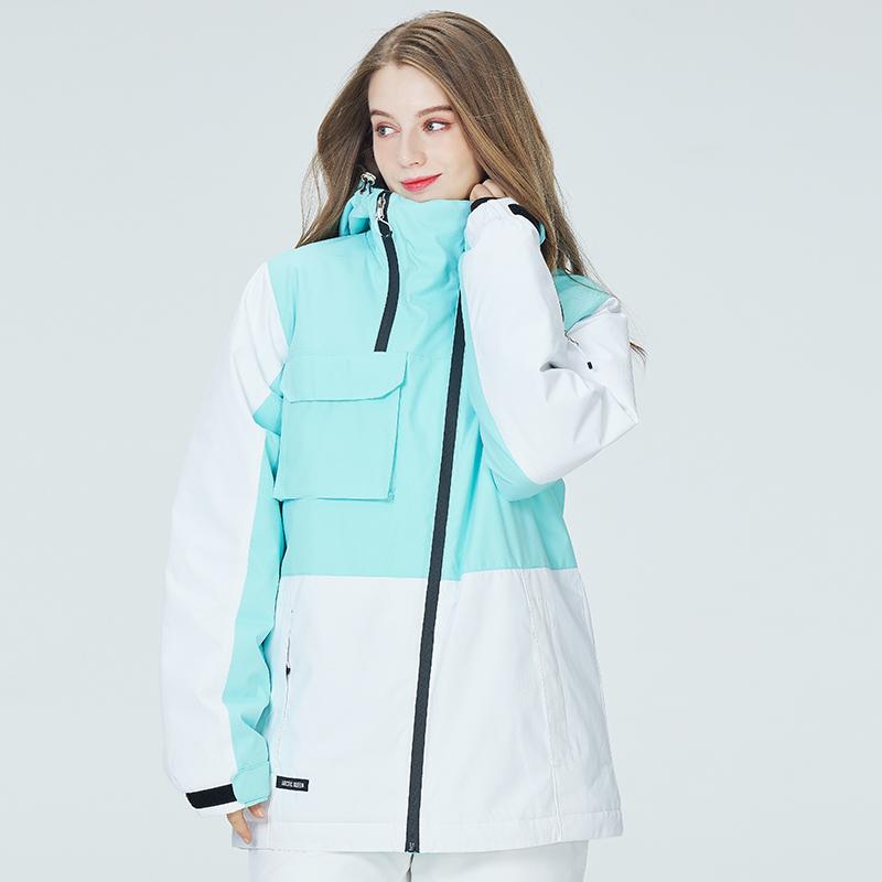 Ski Suit Women s and Men s Winter Houseboard Ski Suit Windproof Waterproof Warm Thickened Color Matching Ski Suit XS