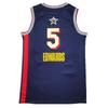 2025 Edwards Deep Blue Embroidered All-Star Basketball Jersey