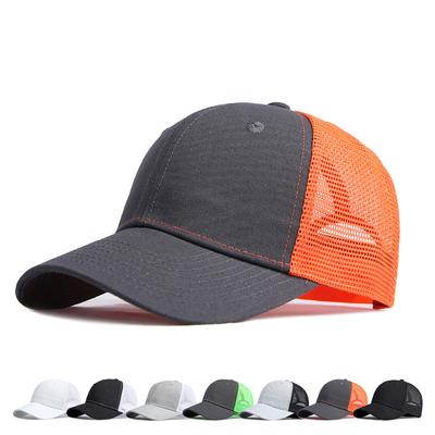 Casquette de Baseball d'été bicolore pour hommes, chapeaux de pêche de Golf, chapeau de soleil en maille respirante, chapeau à rabat