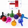 2PCS 6#-32UNC  Color Aluminum Knurling Hand Thumb Screws Computer Case DIY Side Panel Hard Drive Graphic Card Screws