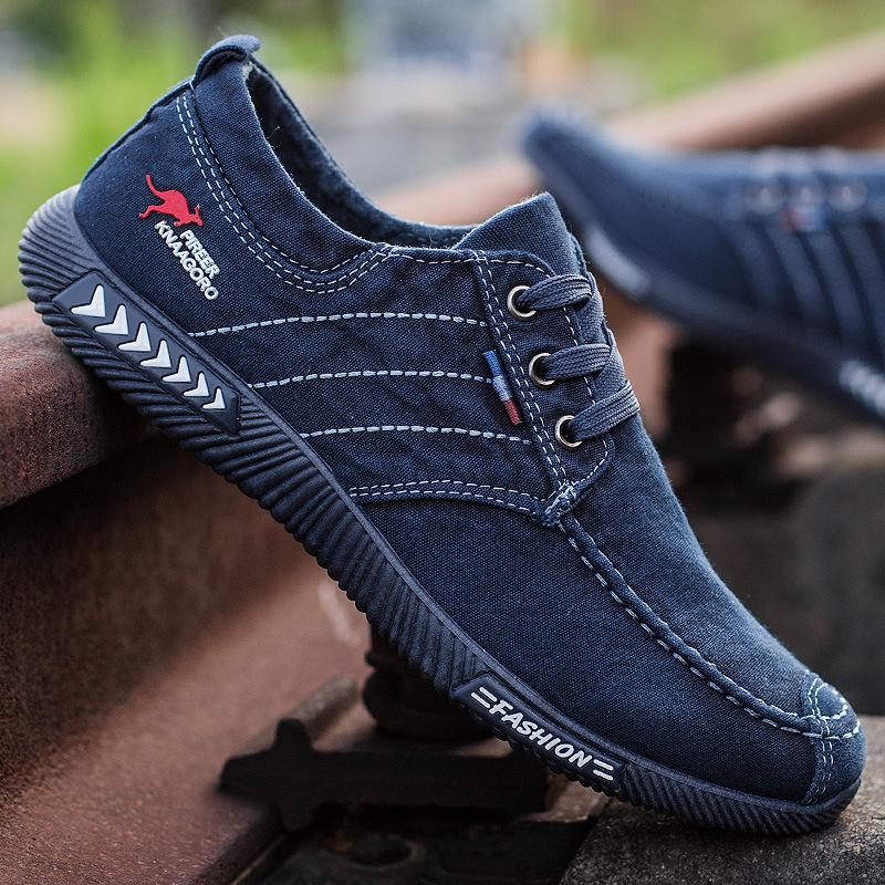Scarpe da Ginnastica da Uomo 2025 Antiscivolo Suola Morbida Casual Maschili Lavoro in Denim Traspiranti Taglia 39-44 Sneaker alla Moda