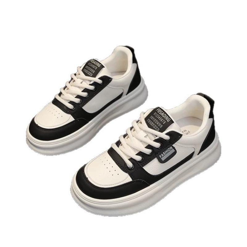 Muffin thick soft sole white shoes autumn new sports and leisure versatile board shoes heightening flat baseplate shoes