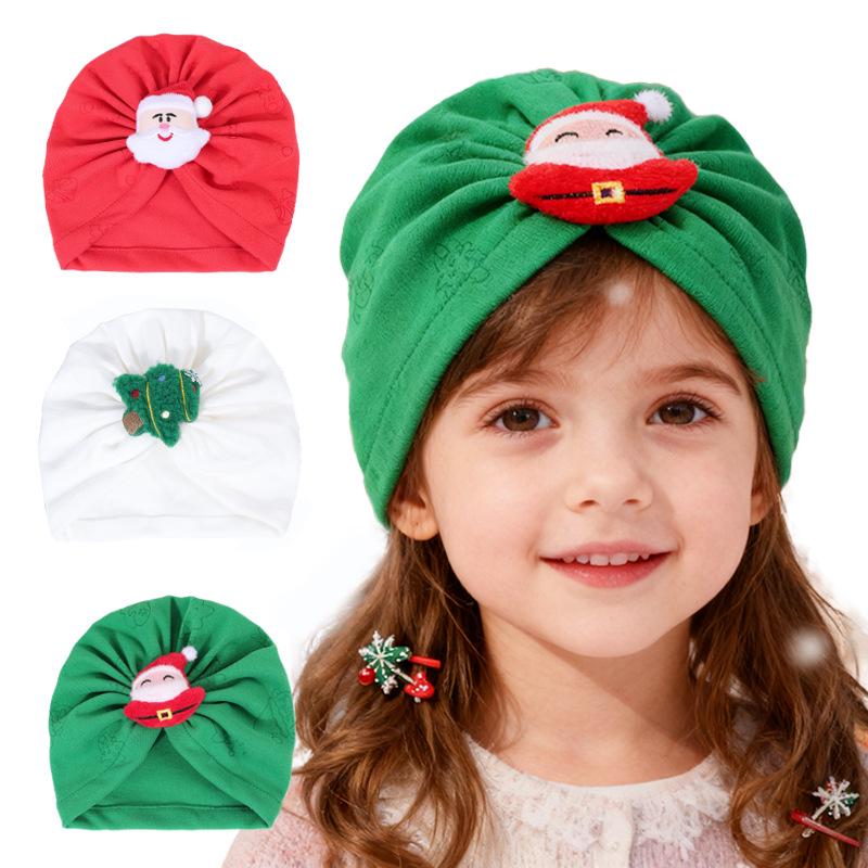 Autumn & Winter Christmas Kids' Plush Hat - Warm Pullover for Infants & Toddlers