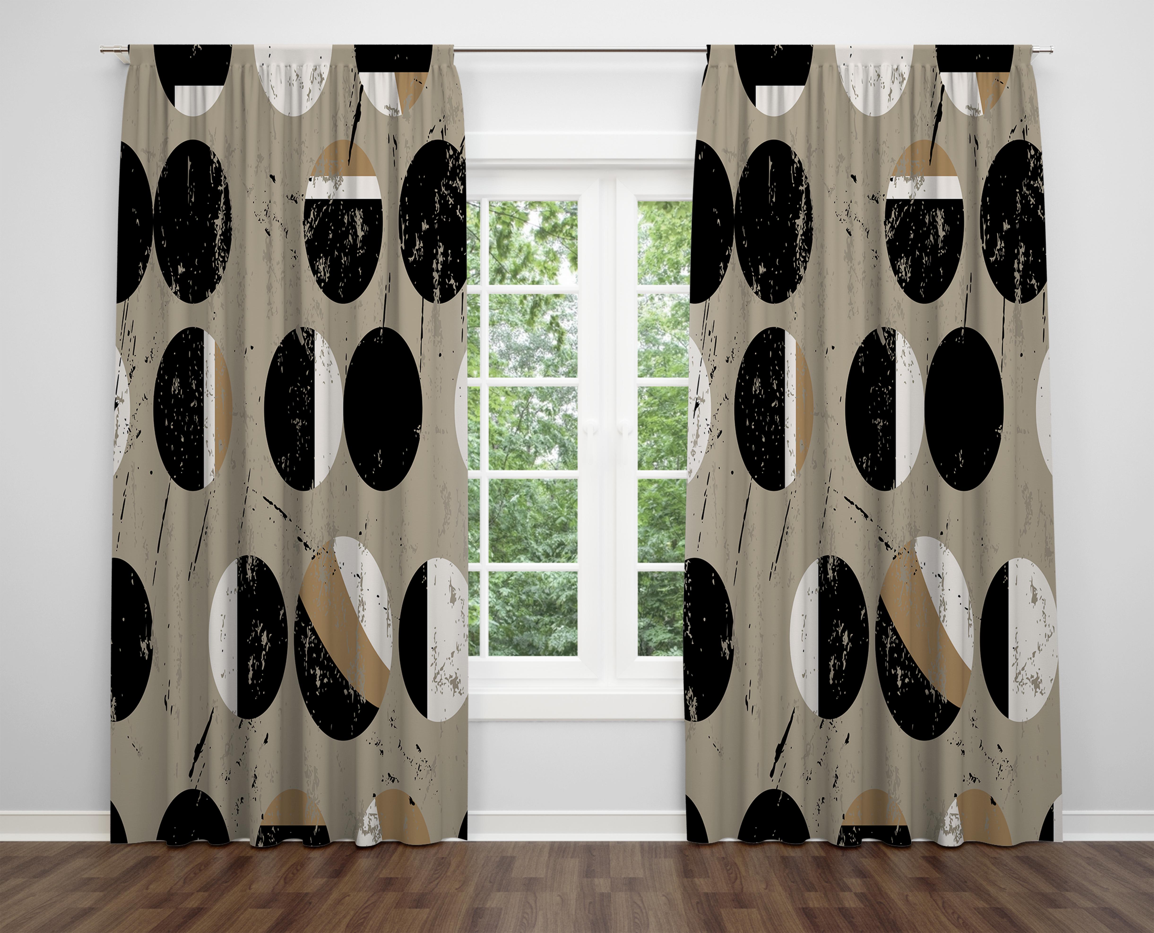 

Декоративний дизайн, високоякісна бавовняна тканина, ви можете вибрати одну або подвійну фіранку з крила 1 piece різнокольоровий