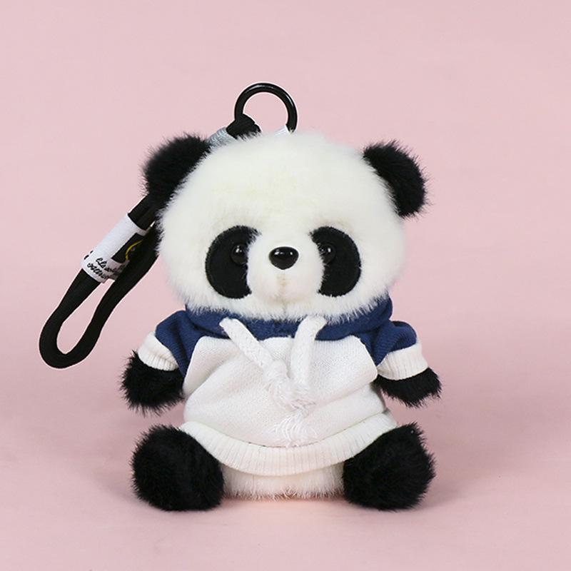 Premium Scented Panda Pendant Backpack: Dressed-Up Panda Doll In Various Styles
