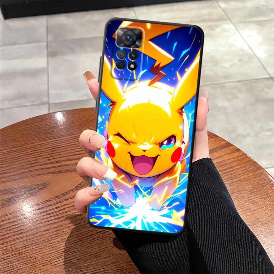 Cute Pokemon Pikachu Case for Xiaomi Redmi Note 14 12 Pro 13 Pro Plus 7 8 10 11s 12s 11 10S 9S 9 Funda Phone Cover