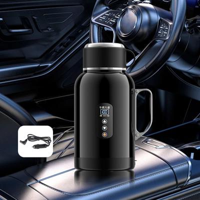 12V/24V Autokonvice Varná konvice 17,5x28,5cm pro ohřev kávy, mléka, čaje