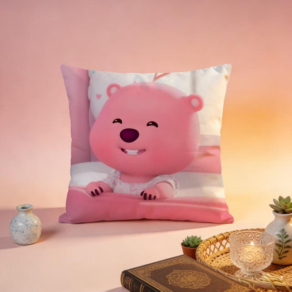 Trending LLoopyable Cushion Cover Premium SkinFriendly Pillow Case MultiPurpose for Home Office Travel