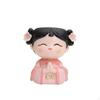 Candle Holder Figurine Tabletop Girl with Cup Traditional Statue for Collectors,