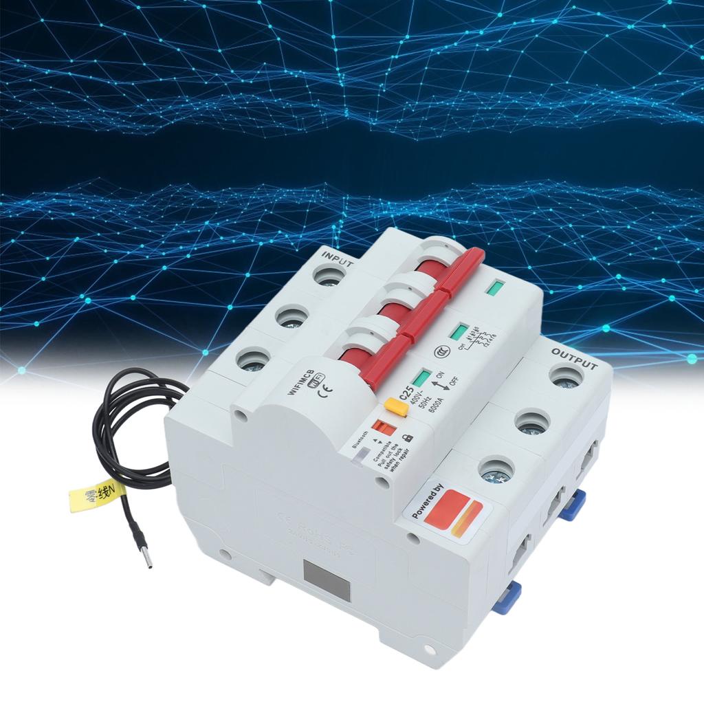 3P Smart Circuit Breaker WIFI Remote Control Leakage AC 400V