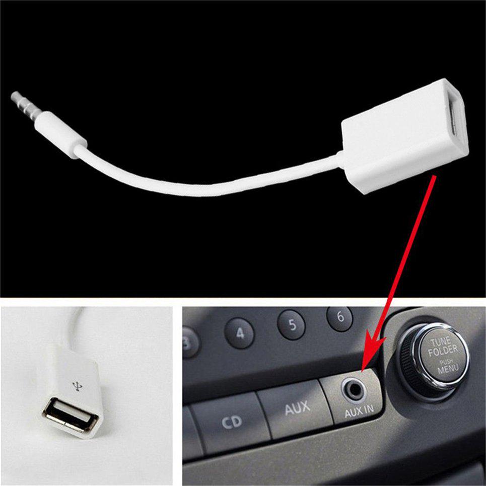 Adattatore jack USB AURUM da 3,5 mm con audio per auto | Adattatore USB AUX