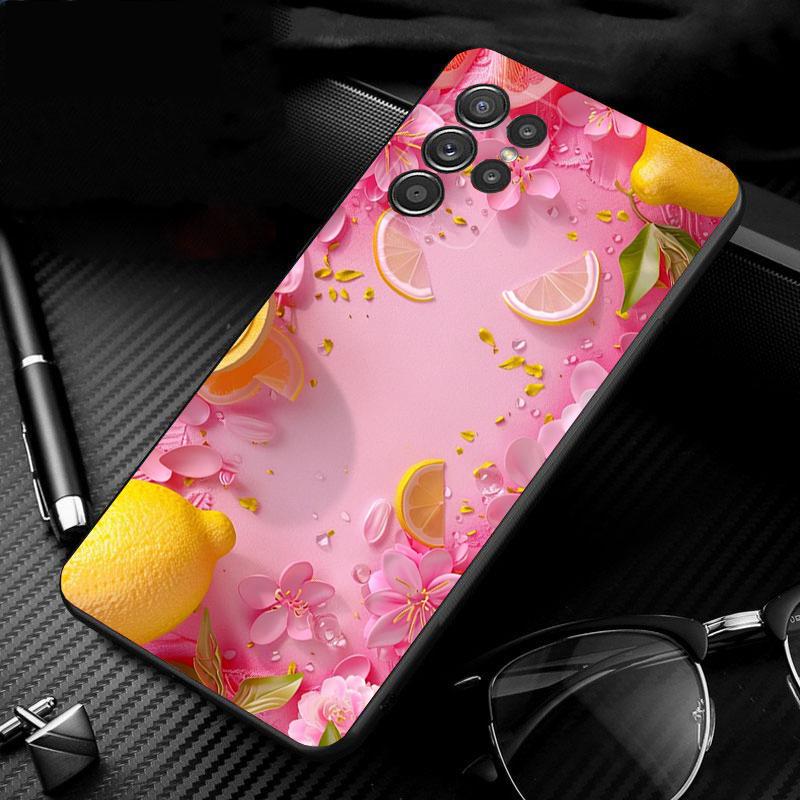 Phone Case For Samsung Galaxy S25 S24 S23 S22 S21 Ultra S24 S23 S22 S21 S25 Plus S24 S25 FE Lemon Strawberry Watermelon