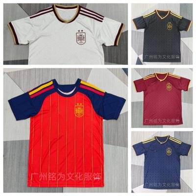 Spain 2026 World Cup Champion Soccer Jersey Lamine Yamal Pedri Fans Version Short Sleeve Team Sports Uniform