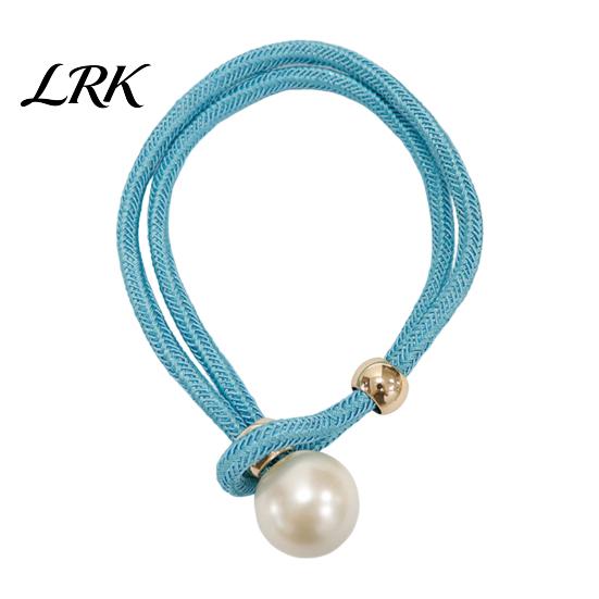 Faux Pearl Curtain Tieback 1Pc Tieback, Woven Rope Adjustable Holder, Stylish Windproof Ties Bead End Draperies Holder for Living Room Bedroom