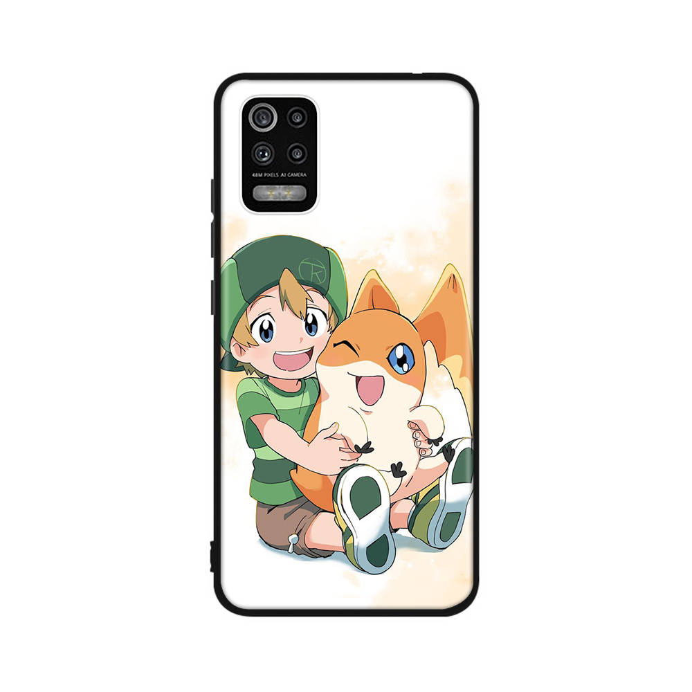 DT33 Digimon Case for iPhone 16 15 Plus 14 13 12 11 Pro 8 7 6S 6 SE 5S X XR XS Max Realme C30 C33 C31 9I Huawei P30 Black Soft Cover