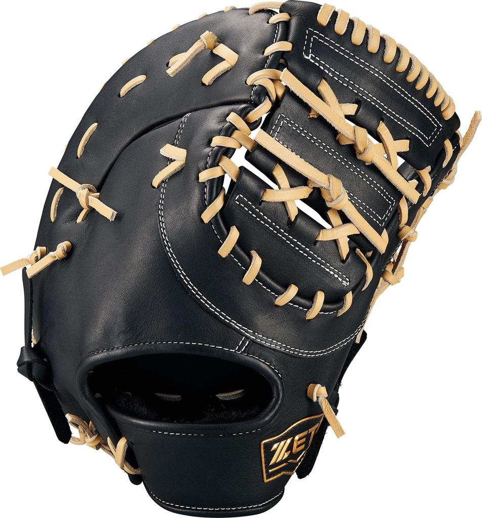 ZETT First Base Winning Black X Pastel Brown BRFB33513F Mitt, Road, Left-Handed Throw, (1932),