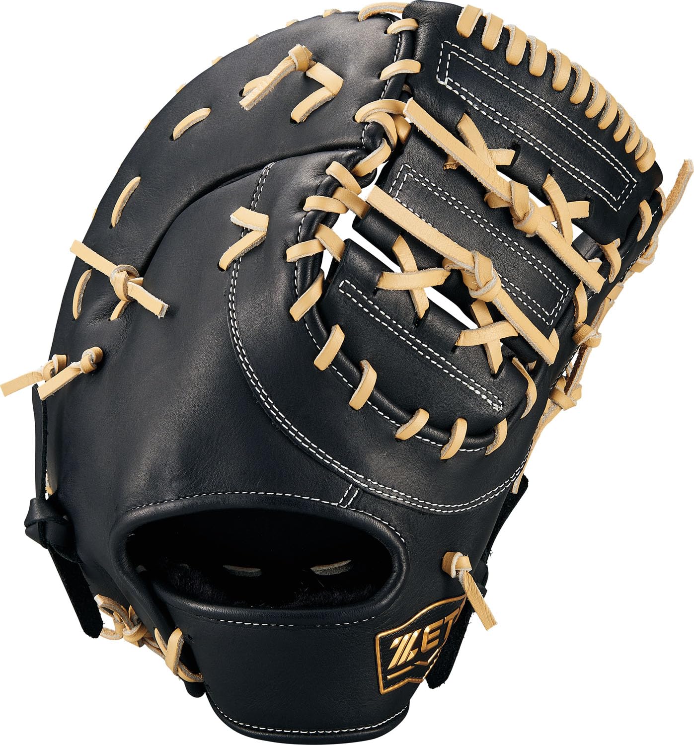 

ZETT First Base Winning Black x Pastel Brown BRFB33513F Mitt, Road, Left-Handed Throw, (1932),