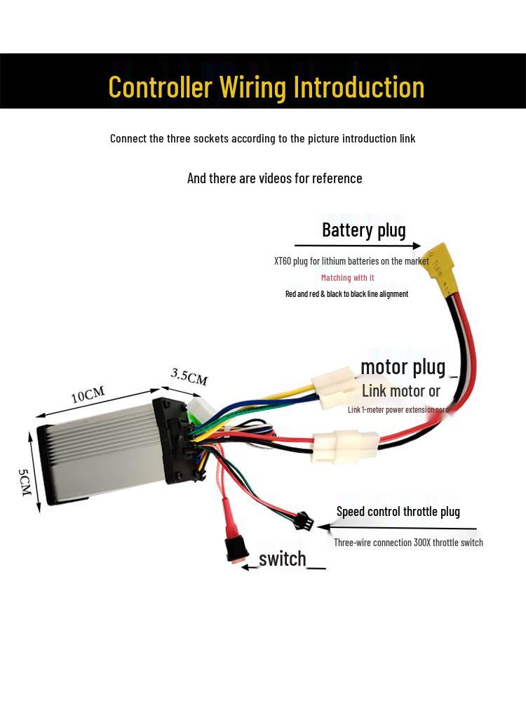 Bai Zi Fu Electric Mountain Bike Modification Kit with Motor, Clutch, and Controller
