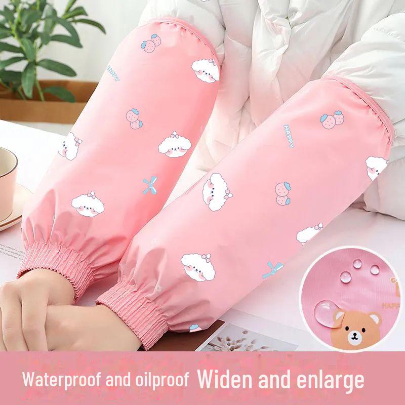 

Водонепроницаемые и грязеотталкивающие кухонные рукава из ПУ для женщин - длинные, маслостойкие, белые, идеально подходят для летних домашних работ