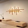 Modern Wooden Wall Lamps For Living Room Bedroom Bedside Loft Kitchen Hall Background Led Lighting Decoration Art Wall Light