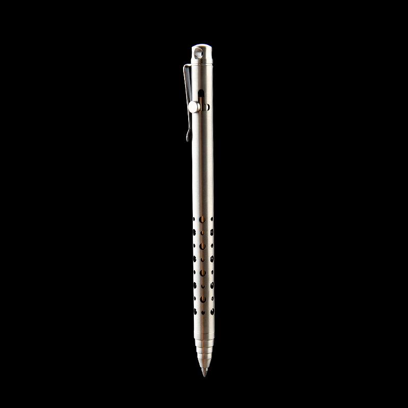 12CM Titanium Alloy MINI Bolt Pen Portable Business Writing Multi-functional Outdoor Traveling Office EDC Tools Ballpoint Pen