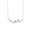 Sterling Silver Necklace, Ginkgo Leaf Design, Chain Necklace