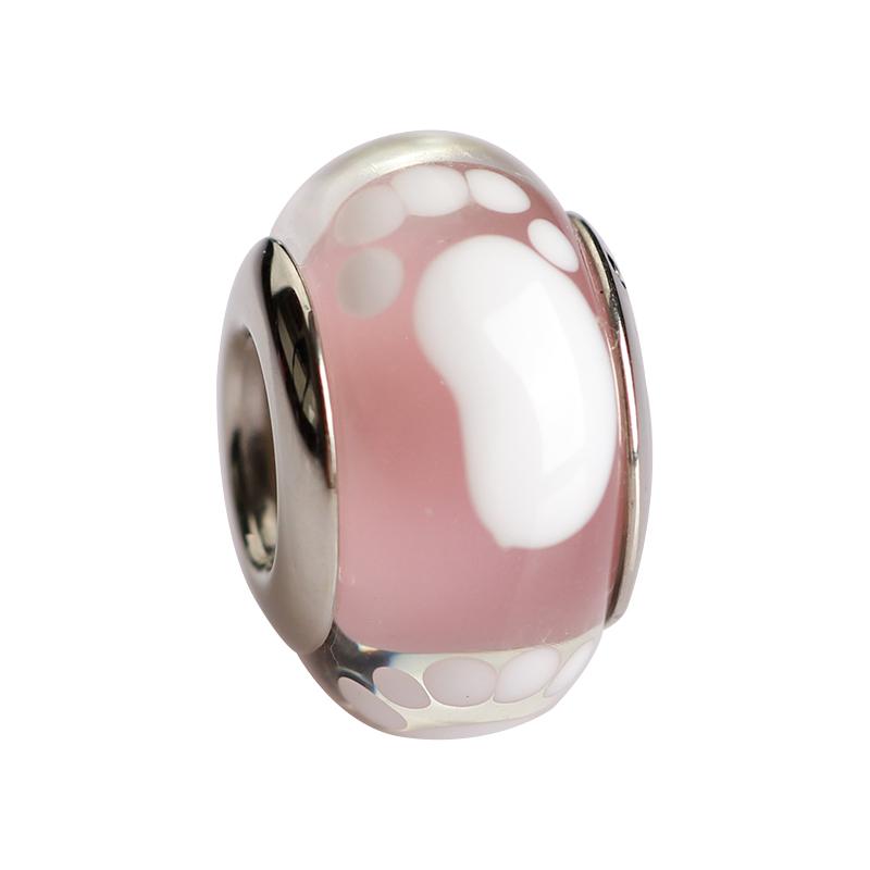 Copper Murano Glass Charms Fit Original Bracelets Round Murano Glass Charms Beads Diy Women Jewelry Gifts For Women