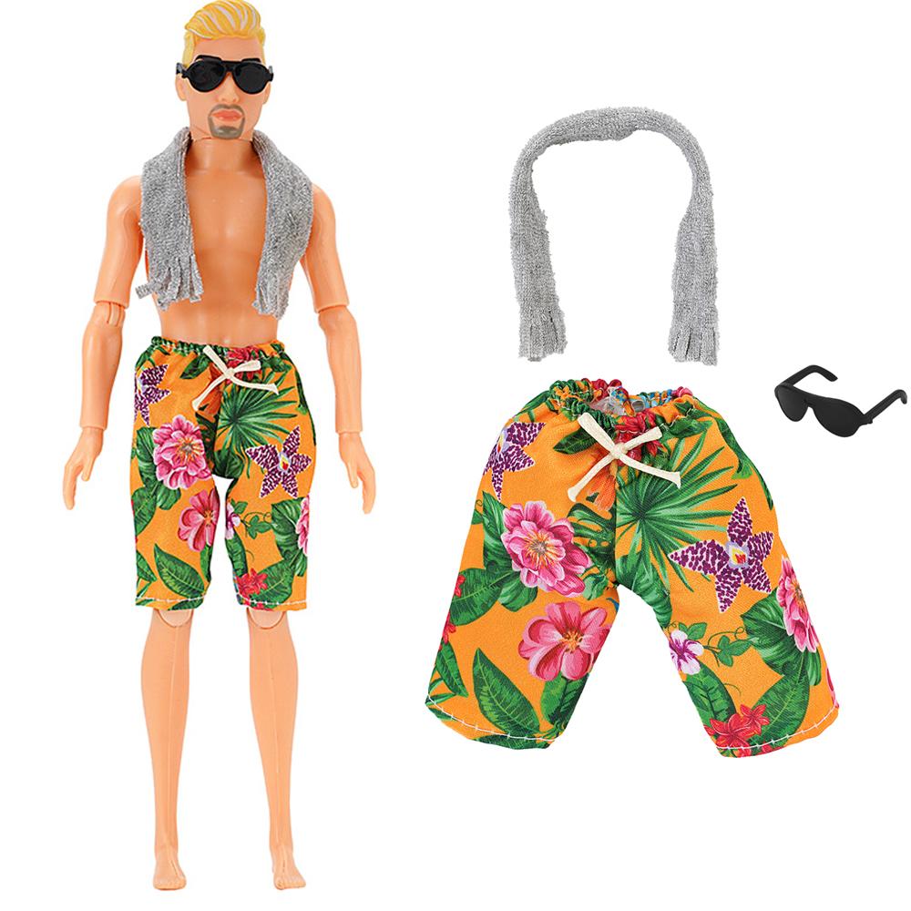 Set NK1 30CM Pantaloncini da Bambola Principe Outfit Casual Costumi da Bagno da Spiaggia Per Bambole Uomo da 12 pollici Abbigliamento Accessori Giocattolo Regalo JJ
