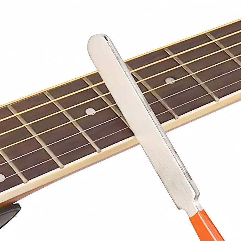 Miwayer Stainless Steel Fret Crowning File Guitar Fret Dressing Tool for Electric Acoustic Guitars Bass Mandolin Luthier File