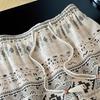 Women's Draped Linen Blend Loose Drawstring Casual Pants