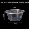 Disposable Round Plastic Food Packing Box