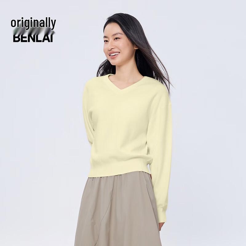 

Women s V-Neck Long Sleeve Sweater L