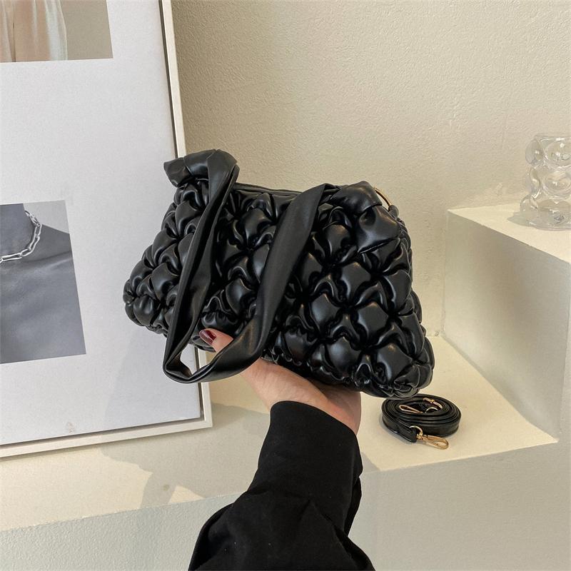 Hochwertige weiche PU Unterarmtasche für Damen Große Kapazität Allround Schulter-Umhängetaschen Retro Mode Handtaschen Neu