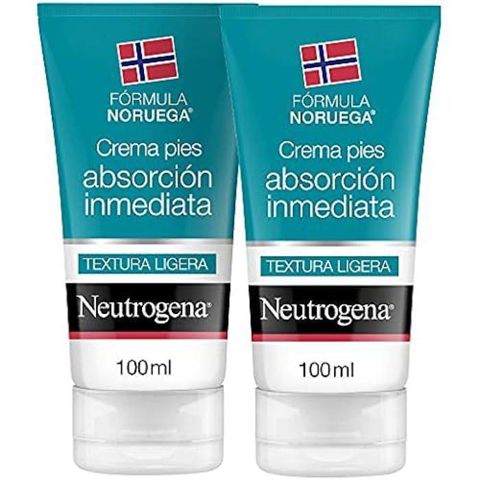 Crème pour les pieds - NEUTROGENA - Absorption instantanée - Non gras - 2 x 100 ml - Hydratation 24h