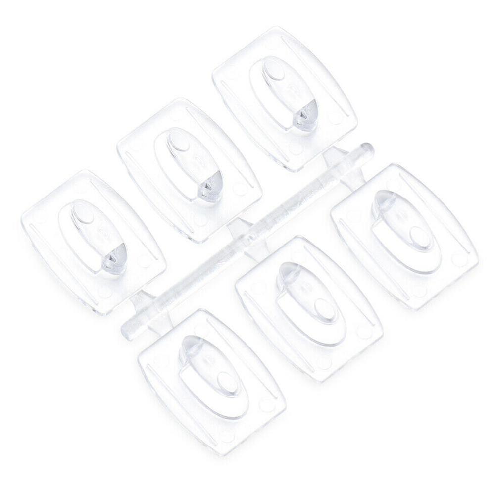 

Wall Transparent Removable Hook Strong Seemless Cable Clamp Adhesive Wall Hooks Rack Bathroom Kitchen Towel Key Hanger 20/6PCS
