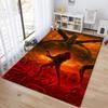 Halloween Horror Horror Theme Stranger Things Carpet Home Living Room Decoration Table and Chairs Anti Slip Door Mat Outdoor Picnic Mat Carpet A12