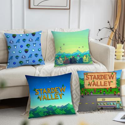 S-Stardew Game V-Valley  Pillow Case Fan Style Square Home Decor Cushion Cover Design Printed