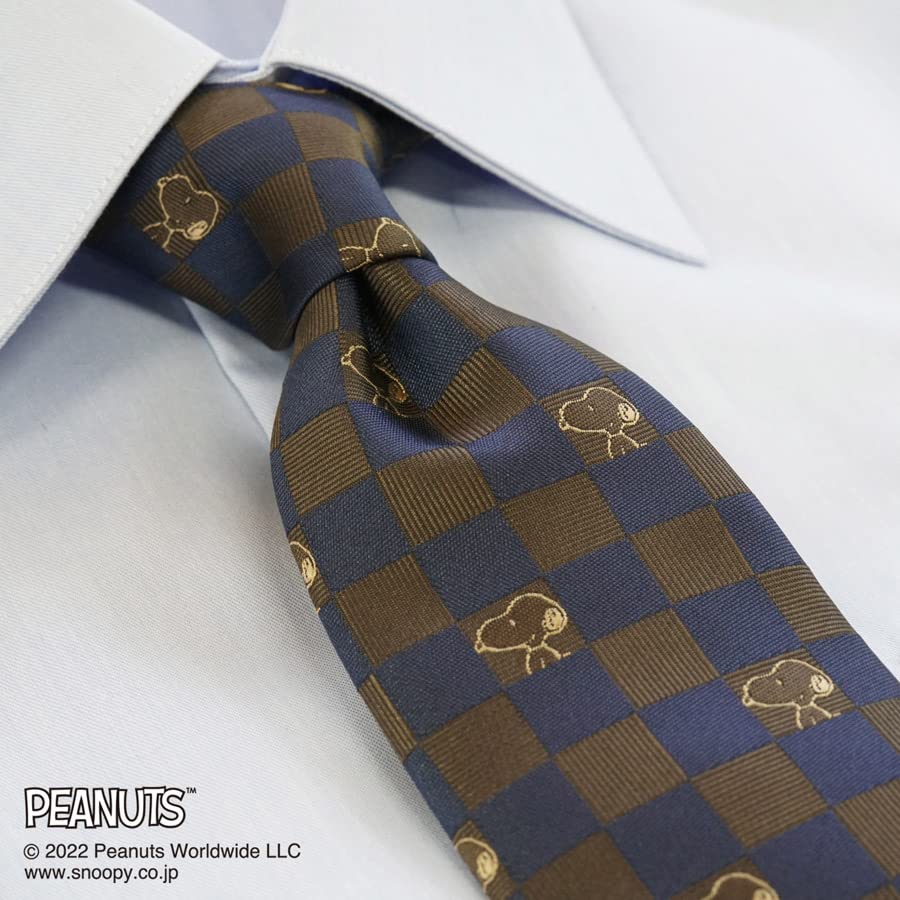 Peanuts Snoopy Tie PND48167 Brown SNOOPY Business Brand Tie Gift