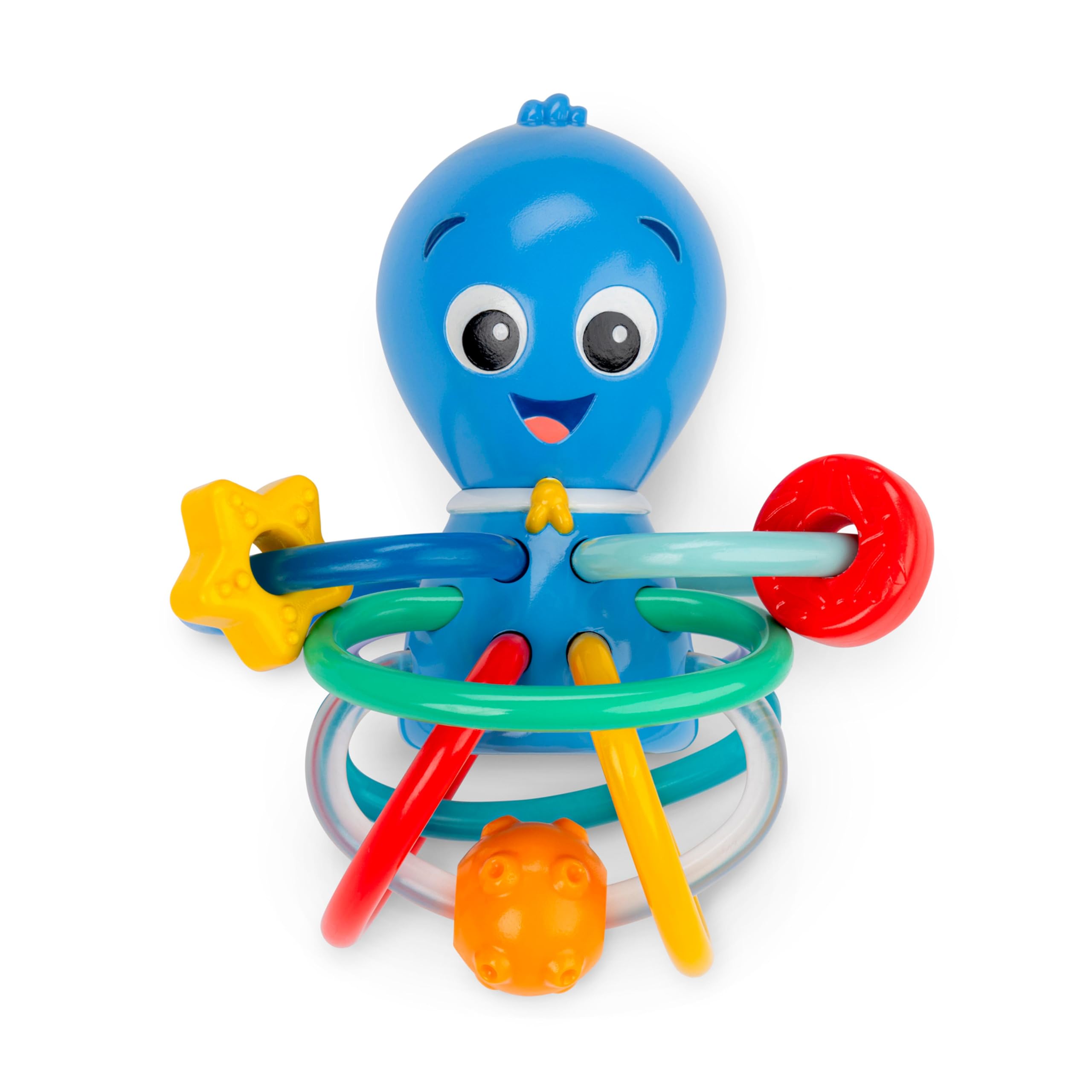 

Baby Einstein Shake Teething Rattle - Octopus [Ages 0+] Fingertip Development Hand Toy Rattle 13157