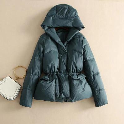 Autumn Winter Loose Warm Duck Down Jacket Hooded Windproof Short Parkas Outwear