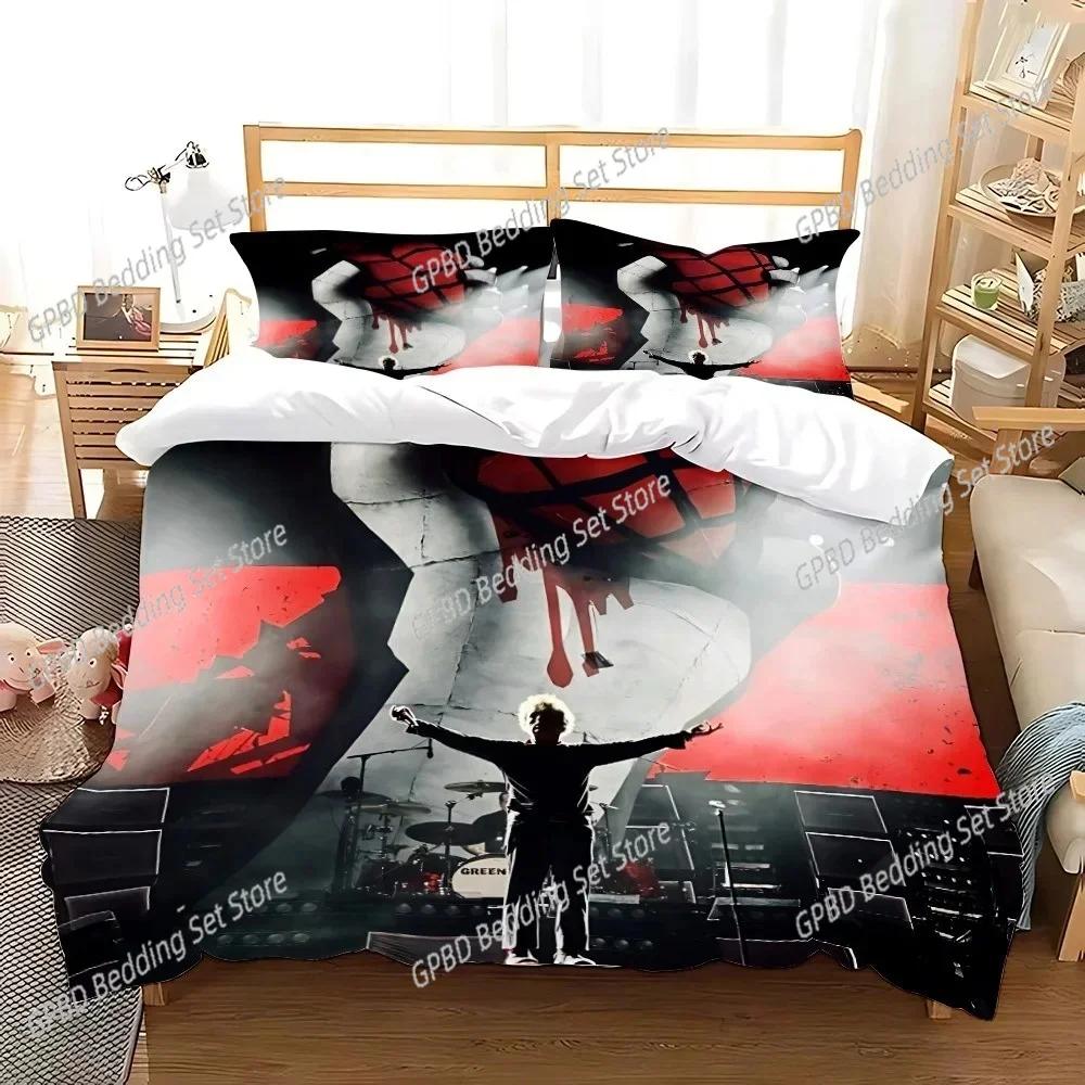 Green Day 'AMERICAN IDIOT 3D NOU Huse de pilotă Huse de pernă Set de lenjerie de pat Decorare Dormitor Adult Fată Copii Single Dublu Mare