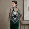 Floral Triangle Shawl Hollow Tassel Wrap New Lace Scarf  Everyday Outfits