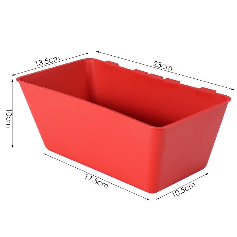 2Pcs Poultry Hangable Feeder Trough Chicken Feeding Cup Bird Chick Feeding Bowl Slot Container  Poultry Duck Goose Feeding Box