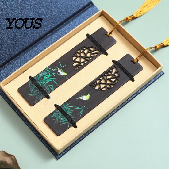 Good Luck Bookmark Wooden Bookmark, Hand Painted Window Cutout Page Marker for Luxury Wood Students, School Gift Book Lovers Elegant