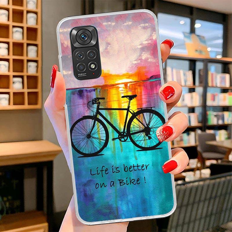 Bicycle Bike Sport Cover Phone Case For Xiaomi Redmi Note 15 14 13 12 11 10 Pro Plus 14S 12S 11S 11T 11E 10S Soft Fundas Shell R