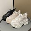 8Cm Thick-soled Mesh Dad Shoes Women's 2025 New Spring Casual Korean Version of Muffin Height-increasing Small Sports Shoes