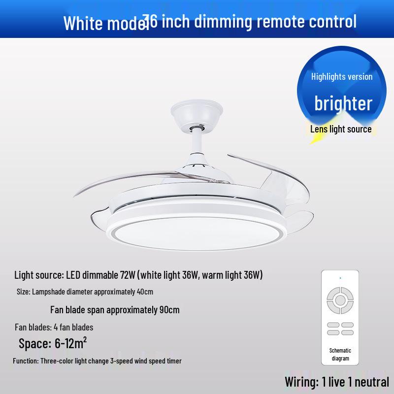 

Современный минималистичный черный потолочный вентилятор с подсветкой для гостиной и спальни