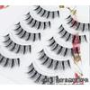 Lashie - Set of 5 Pairs: Criss Cross Spiky Clear Band False Eyelashes