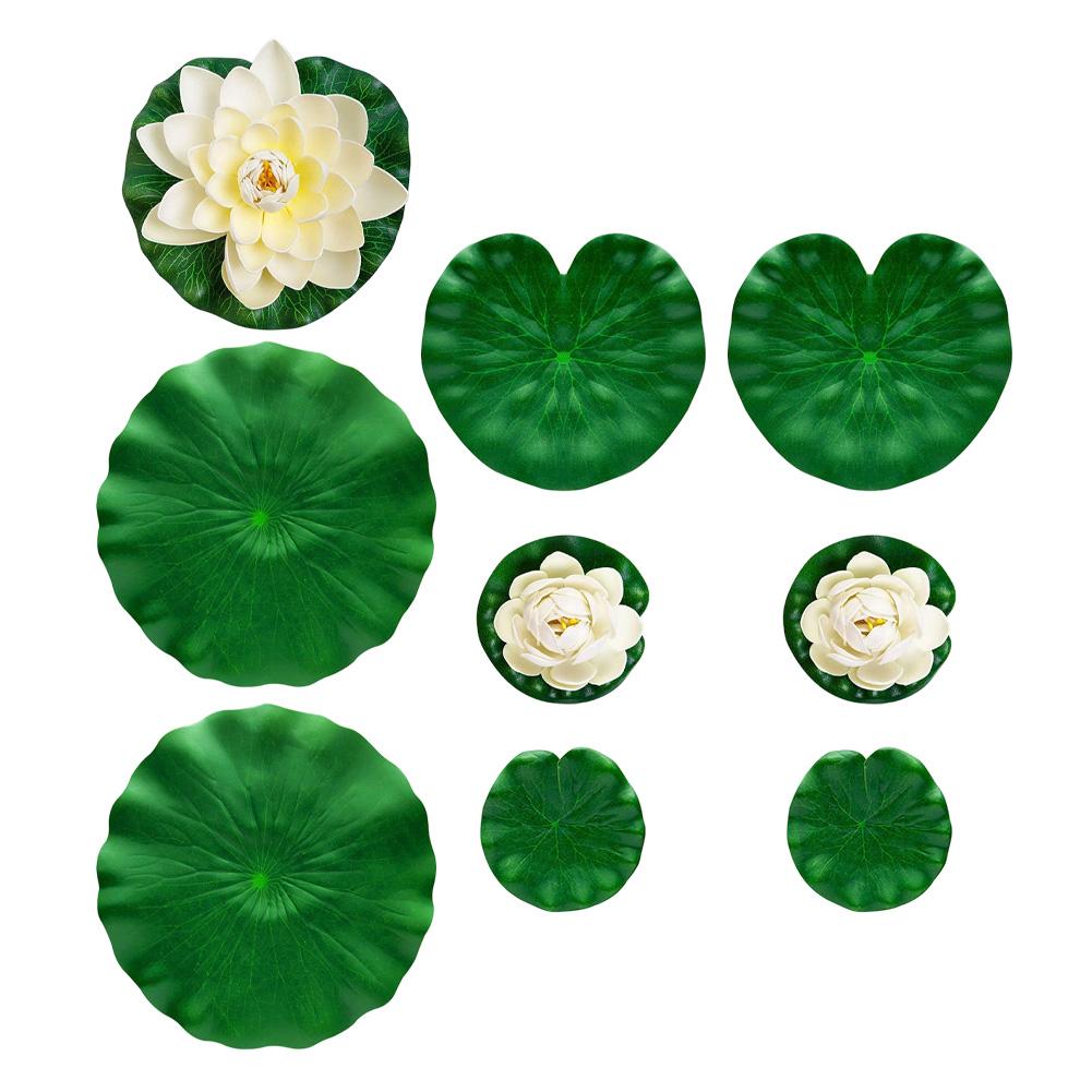 For Water Garden Garden Pond Accessories Floating Lotus Decor For Garden For Patio Versatile Outdoor Decor Set