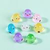 50-300Pcs Cartoon Luminous Chick Miniature Resin Figurines DIY Landscape Decoration Creative Home Decoration Accessories Gifts